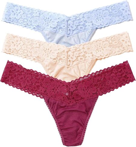 Hanky ​​Panky Women's 3 Pack Dreamease Low Rise Thongs in Saudi Arabia