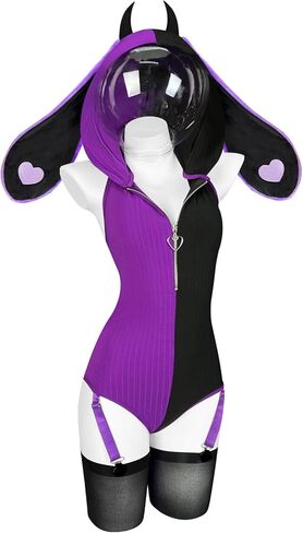 KORURACLUB Bunny lingerie Cosplay lingerie Stripe Costume Demon Bunny Sexy Bodysuit jail costume in Saudi Arabia