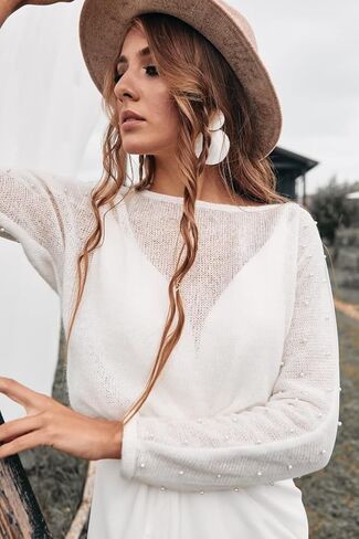 Pearl Sweater White in Kuwait