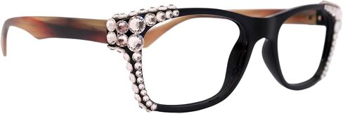 NY FIFTH AVENUE Kelly, (Bling) Women Reading Glasses W (Clear) Genuine European Crystals. in Kuwait