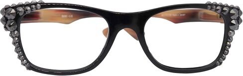 NY FIFTH AVENUE Kelly، (Bling) نظارات قراءة نسائية مع كريستالات أوروبية أصلية (الهيماتيت). in Kuwait