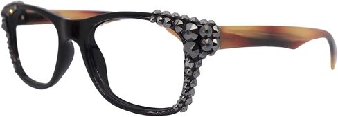 NY FIFTH AVENUE Kelly، (Bling) نظارات قراءة نسائية مع كريستالات أوروبية أصلية (الهيماتيت). in Kuwait