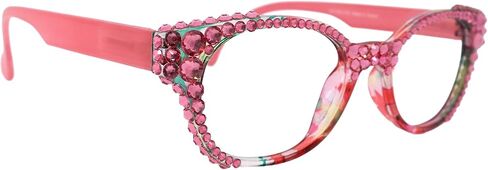 NY FIFTH AVENUE Versailles, (Bling) Reading Glasses 4 women W (Rose) Full top Genuine European Crystals in Kuwait