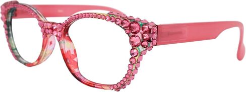 NY FIFTH AVENUE Versailles, (Bling) Reading Glasses 4 women W (Rose) Full top Genuine European Crystals in Kuwait