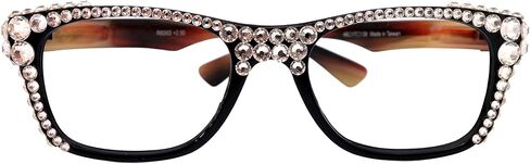 NY FIFTH AVENUE Kelly, (Bling) Women Reading Glasses W (Clear) Full top European Crystals. in Kuwait