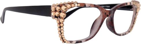 NY FIFTH AVENUE نظارات القراءة النسائية البوهيمية (Bling) مع كريستالات أوروبية أصلية (كولورادو الفاتحة). in Kuwait