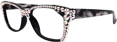 NY FIFTH AVENUE Madison Square، (Bling) نظارات قراءة مع (AB) (إطار عريض) كريستالات أوروبية كاملة in Kuwait