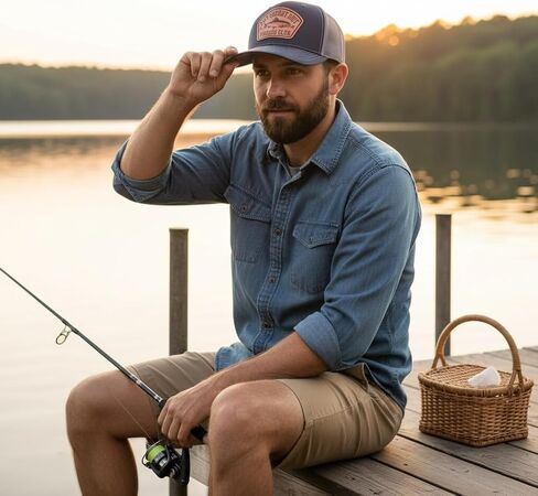 BUBBLEHEAD INK Ain't Caught Sh*t Fishing Club, Fisherman Fishing Gifts for Men, Dad, Funny Fishing Gift for Outdoorsman (Salmon Trout) Black in Kuwait