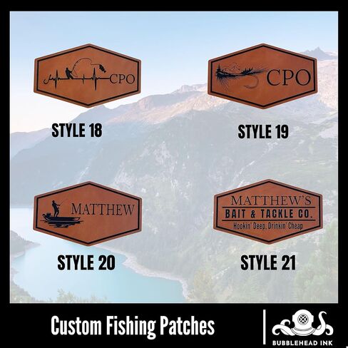 BUBBLEHEAD INK Personalized Trucker Hat with Custom Fishing Patch, Richardson 112 Hat, Custom Bass Fishing Cap, Gift for Fisherman Dad Grey in Kuwait