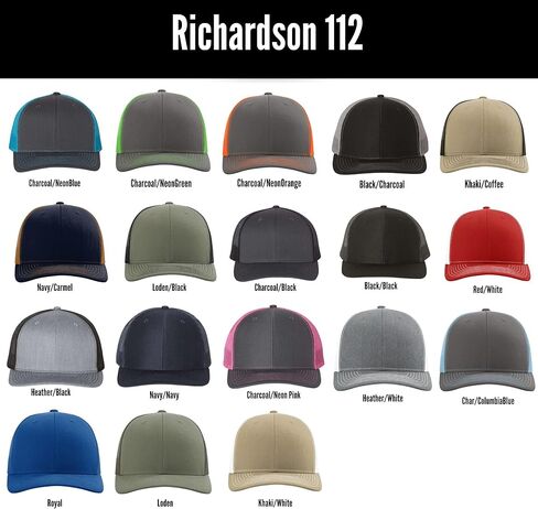 BUBBLEHEAD INK Personalized Trucker Hat with Custom Fishing Patch, Richardson 112 Hat, Custom Bass Fishing Cap, Gift for Fisherman Dad Grey in Kuwait