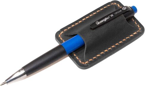 Turbosnail Handmade Leather Pen Holder Clip Notebook Pen Loop Stylish, Leather Pen Holderfor Books, notebook pen pencil holder clip and Practical Pen Organizer (Brown) in Kuwait