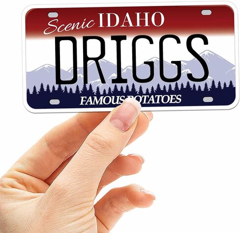Idaho License Plate Bumper Stickers for Car, Choose from 25+ ID Cities & Sayings - Boise, Twin Falls, Lewiston, CDA Decals for Hydroflask Water Bottle (Ketchum) in Kuwait