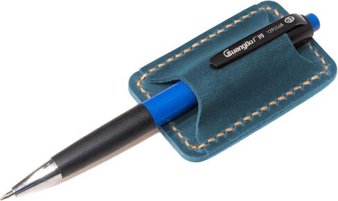 Turbosnail Handmade Leather Pen Holder Clip Notebook Pen Loop Stylish, Leather Pen Holderfor Books, notebook pen pencil holder clip and Practical Pen Organizer (Brown) in Kuwait