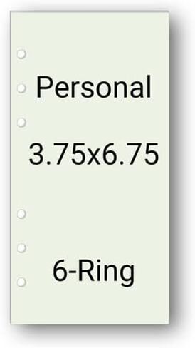 تتناسب قائمة جهات الاتصال ذات الحجم الشخصي مع مخطط Kate Spade الشخصي، وFilofax Personal، وColor Crush Personal Size، وغيرها من مخططات الحجم الشخصي in Kuwait