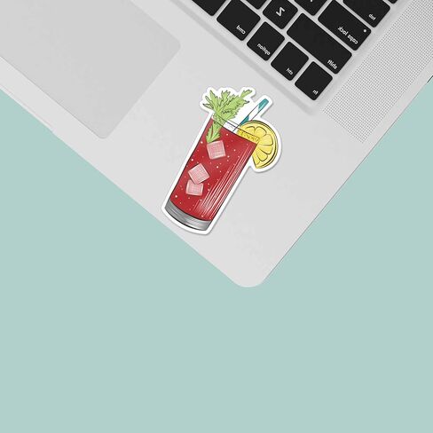 ملصق Bloody Mary، ملصق شرب لطيف للكمبيوتر المحمول، ملصق كحول لساعة سعيدة للقارورة، ملصق غداء لطيف للفتيات لزجاجة مياه، هدية حفلة توديع العزوبية للشاربين in Kuwait