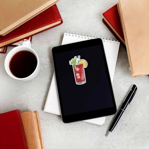 ملصق Bloody Mary، ملصق شرب لطيف للكمبيوتر المحمول، ملصق كحول لساعة سعيدة للقارورة، ملصق غداء لطيف للفتيات لزجاجة مياه، هدية حفلة توديع العزوبية للشاربين in Kuwait