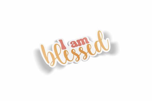 I Am Blessed Waterproof Laminated Sticker in Kuwait