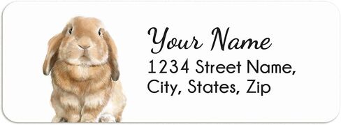 Squirrel Personalized Address Labels - Cute Wood Cabin Custom Sticker, Name Tags, Art Handmade (120 Stickers) in Kuwait
