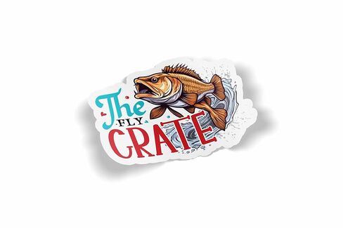 The Fly Crate Waterproof Laminated Sticker in Kuwait