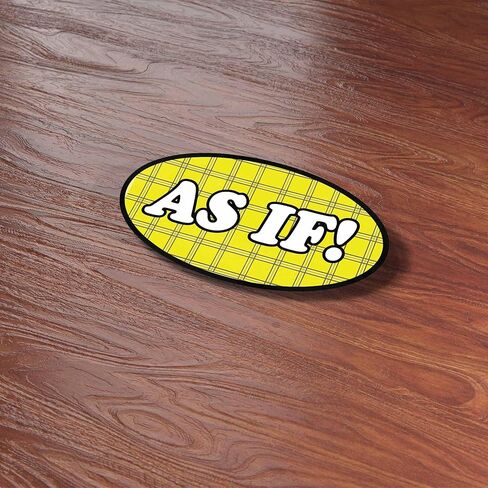 Yellow Plaid Funny Movie Quote Decal for Laptop - Funny 90s Kid Stickers - Cute Millennial Sarcastic Humor Sticker for Hydroflask Water Bottle in Kuwait