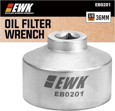 EWK 24 / 36 مم مقبس فلتر الزيت منخفض المستوى، أداة إزالة غطاء فلتر الوقود لـ 6.0L، 6.4L، 7.3L Ford Powerstroke Diesel in Saudi Arabia
