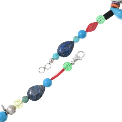 Alltribes Navajo Multicolor Treasure Beaded Charm Necklace Single 45 Inch Long Design That You Can Double Wrap 0085 in Kuwait