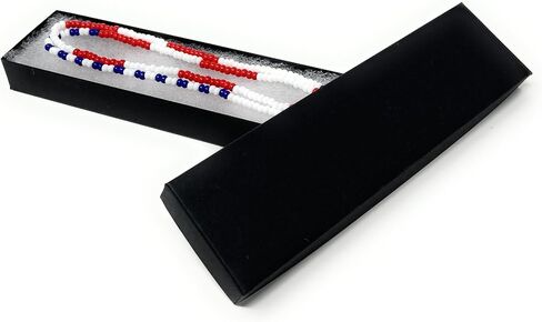 Hickory Wickery AMERICA 250 TRIBUTE! Handmade Love Bead Necklace Strand in American Flag Colors in Kuwait
