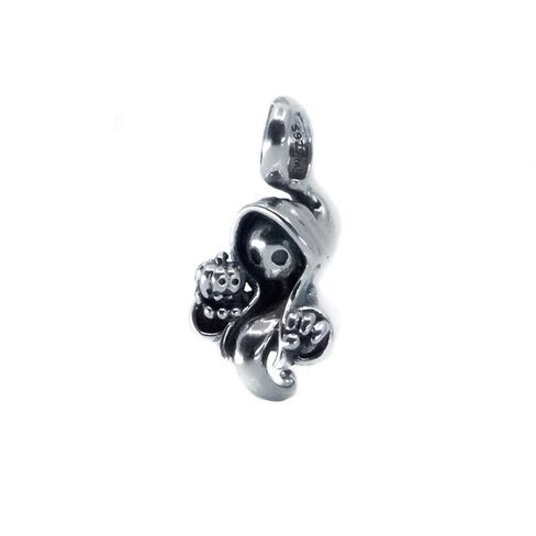 Ghost Skull Halloween Sterling Silver Dangle Charm Pendant S925, Halloween Ghost Zombie Pumpkin Silver Charm Pendant, Halloween Necklace, Pandora compatible Charm Jewellery in Kuwait