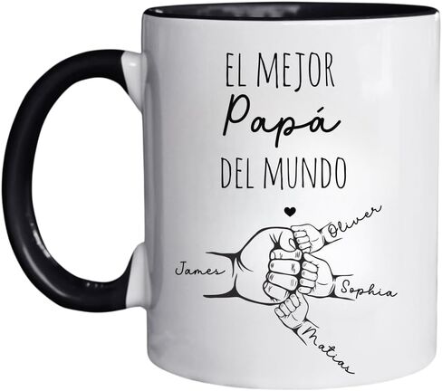 Personalized Best Dad By Par Mug, Golf Dad Gifts, Custom Face Photo Mug Gifts For Papa Grandpa On Birthday, Fathers Day Gift For Papa, Daddy Gift From Son Daughter in Saudi Arabia