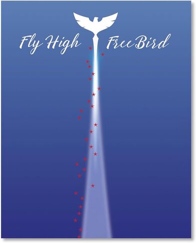 اقتباس موسيقى موسيقى الروك الكلاسيكية من Free Bird - ملصق احتفال فني مطبوع مستوحى من الفن ديكور المنزل هدية التقاعد (14 بوصة طول × 11 بوصة عرض، طباعة - غير مؤطرة) in Kuwait
