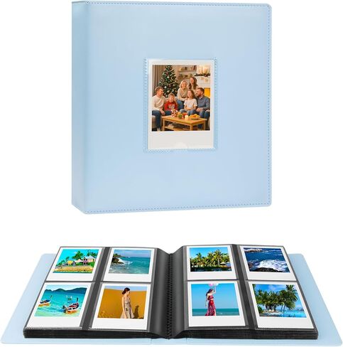 192 جيوب ألبوم صور كبير لـ Polaroid I-Type/600/SX-70 صور فورية ، 3.5x4.25 كتاب مصور يناسب Fujifilm Instax Wide 400/300 (Pink) in Saudi Arabia