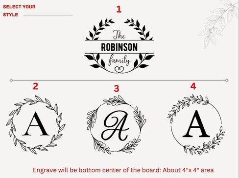 Personalized Antique style Charcuterie, Cheese Board, Personalize Engraving, Ideal for Wedding Gift, Anniversary, Birthday or housewarming. (White) in Kuwait
