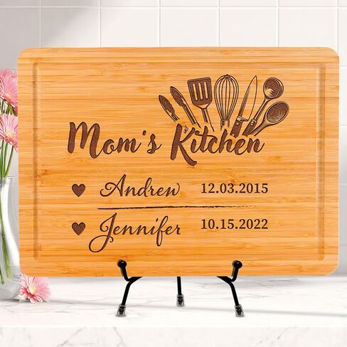 Personalized Engraved Cutting Board for Dad Grandpa Papa, Customized Best Father’s Day Gift for Dad, Father in Law & Daddy, Unique Birthday Gift for Men, BBQ Grill Board Gift for Men for Anniversary in Kuwait