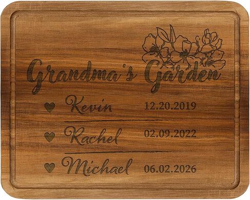 Personalized Engraved Cutting Board for Dad Grandpa Papa, Customized Best Father’s Day Gift for Dad, Father in Law & Daddy, Unique Birthday Gift for Men, BBQ Grill Board Gift for Men for Anniversary in Kuwait
