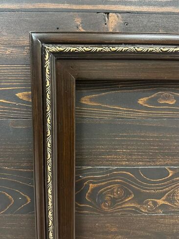 55 inch handmade ornate wood frame. For TCL NXT Frame Tv. Dark Walnut With Gold (not for use with other brands or models) in Saudi Arabia