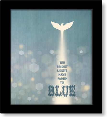 Take it to the Limit Song - Lyric Inspired Wall Art Modern Decor Print Poster Home Decor Artwork (10"L x 8"W, Print with Frame and Mat) in Kuwait