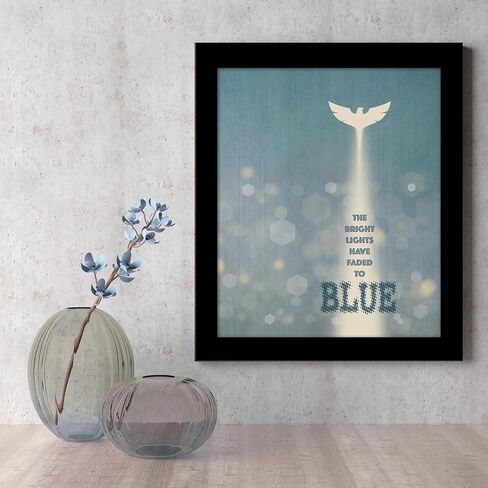 Take it to the Limit Song - Lyric Inspired Wall Art Modern Decor Print Poster Home Decor Artwork (10"L x 8"W, Print with Frame and Mat) in Kuwait