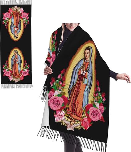 Scarf Soft Fringed Warm Scarf Long Shawl Wraps For Women in Saudi Arabia