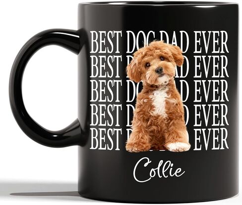 Personalized Pawfect Dog Dad Mug, Fathers Day Gift For Dogs Dad, Mug For Pet Lovers, Gifts For Dads From Fur Baby, Custom Photo Pet Mug in Saudi Arabia