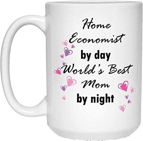 فكرة تصميم هدية - كوب قهوة أبيض من Day World&amp39s Mom by Night - كوب قهوة أبيض سعة 15 أونصة - فكرة هدية مبتكرة مضحكة 82395 in Kuwait