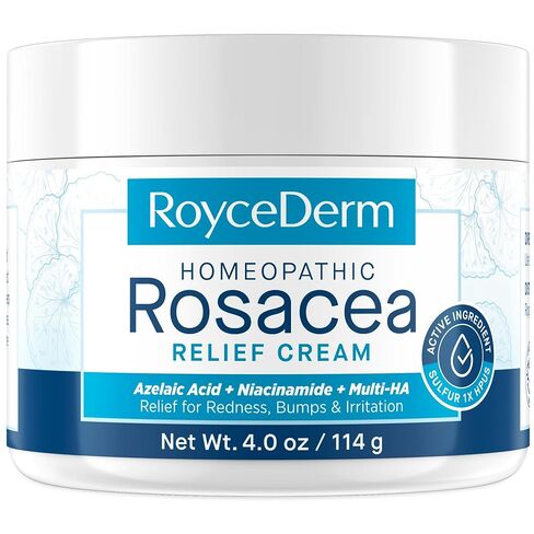 معالجة Roycederm Rosacea للوجه مع حمض الأزليك - Redness Relief & Complicer - مرطب حساس للجلد من أجل الاحمرار ، والمطبات والتهيج مع وكبريت ، النياسيناميد ، Centella & Ceramides in Kuwait