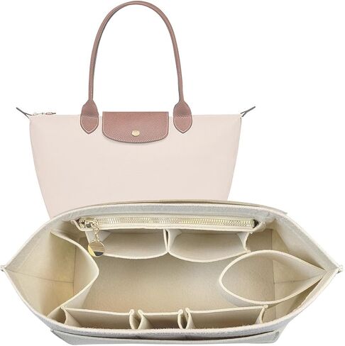 Organizer Insert For Long Champ Le Pliage organizer LongChamp Bag Organizer For Women Purse Tote Large 026khaki-L in Saudi Arabia