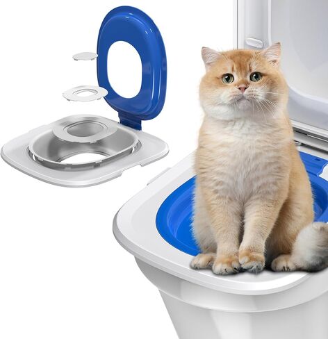 Cat Toilet Trainer Kit | Cat Potty Training Kit | Toilet Training for Cats & Cat Box in Kuwait