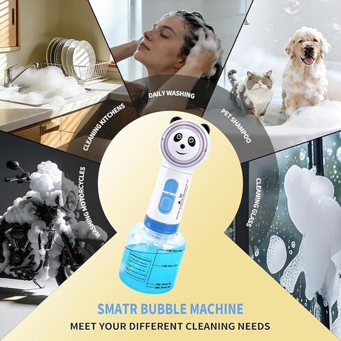 Electric Foaming Shampoo Dispenser for Dog&Cat Bath, Newly Upgraded Magnetic Rechargeable/Includes an Extra Charging Cable 2 Total, Automatic Foam Soap Sprayer for Multi-Surface Cleaning-Kitchen/Bath in Kuwait