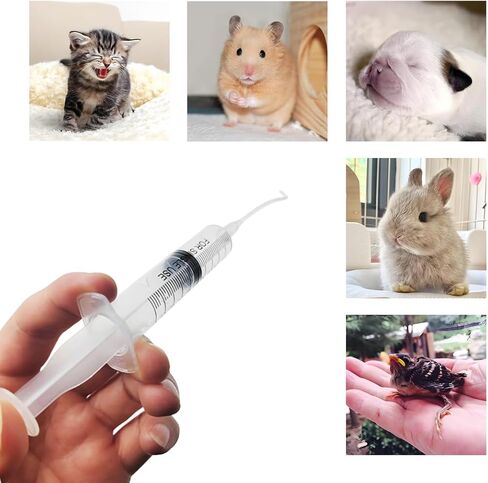 11pcs Puppy Kitten Feeding Tube Kit for Small Animals and Clear Feeding Syringe 5/10/20/30/60ml, Clear Feeding Tube, Syringe Bulb for Puppy Kitten Nestling Feeding Tools in Kuwait
