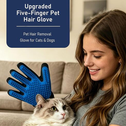 Pill Shooter for Cats Dogs, 5-in-1 Pet Medication Kit with Pill Popper Gun, Liquid Syringe, Anti-Choke Dispenser, Pill Cutter Grinder & Pet Grooming Deshedding Brush Glove | Reusable Safe in Kuwait