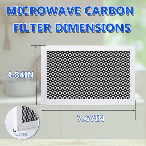 WB02X33061 WB02X35687 Charcoal Filter Replcement for GE LG Kenmore Amana Carbon Filter Microwave - Counter Top Replaces in Kuwait