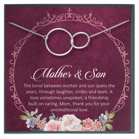 Mother Necklace Gift, Gift for Mom from daughter, Mom Necklace from Son, Mother Daughter, Mother Son, Bonus Mom, Stepmom, Other Mom Gift in Saudi Arabia