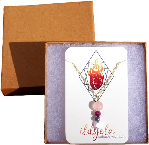 I AM SERIES Genuine Gemstone and Semi-Precious Metal Necklace in Saudi Arabia