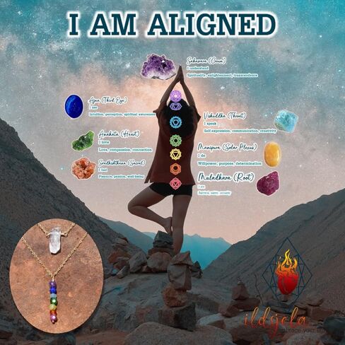 I AM SERIES Genuine Gemstone and Semi-Precious Metal Necklace in Saudi Arabia